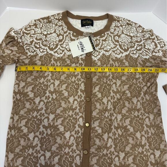 Bob Mackie Wearable Art Women’s Button-Up Cardigan Sweater - size M - Picture 7 of 10